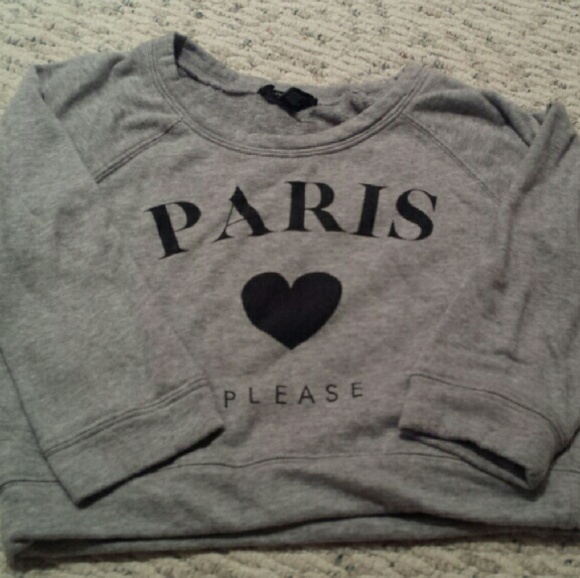 Cropped Paris Please Shirt - Picture 1 of 2
