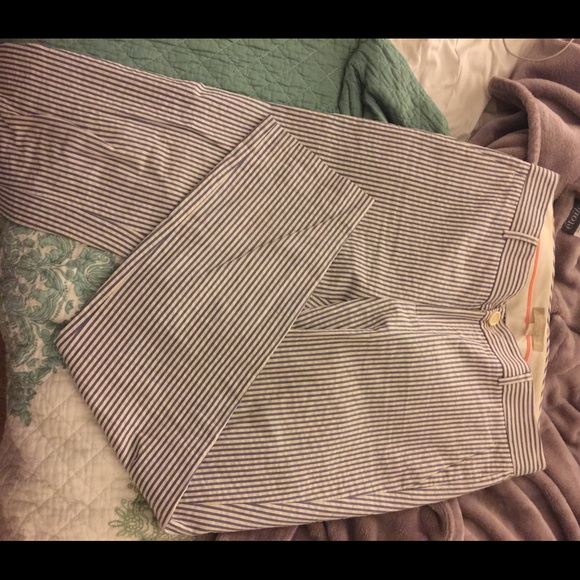 banana republic seersucker pants