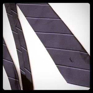 EUC Yves Saint Laurent YSL Men's Gray Striped Tie