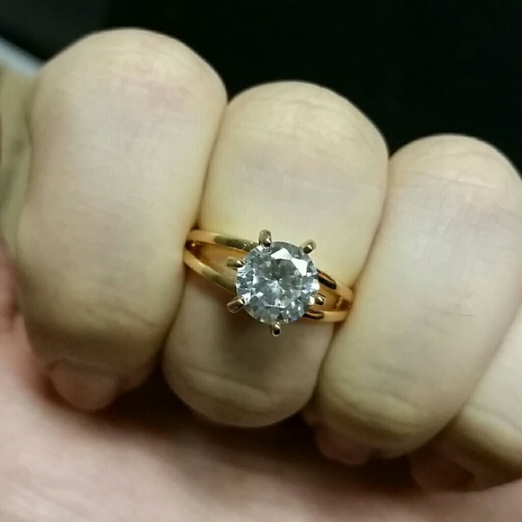 18K gold filled round ring - Picture 4 of 4