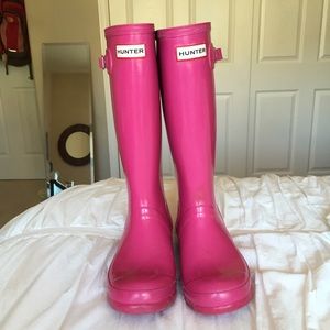 Original Gloss Pink Hunter Boots
