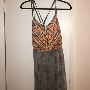 Gray Tye-Dye Maxi Dress Size L