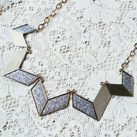Geometric Diamond Necklace - Picture 1 of 2