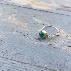 🆕Jade • Sterling Silver Wire Ring