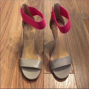 7.5 Nine West pink heels