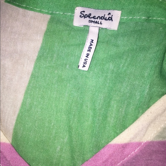 NEW SPLENDID crop top v-neck, small - Picture 2 of 2