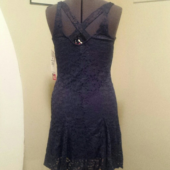 LACE SUN DRESS FULLY LINED  BRAND NEW FITS A 2 - Picture 3 of 4