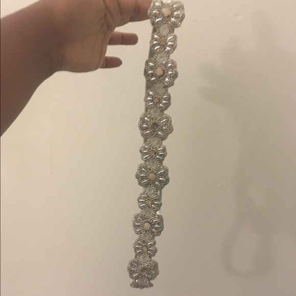 Anthropologie Floral Beaded Belt - Picture 2 of 2