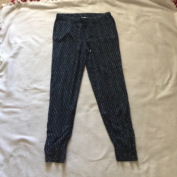 Cute cotton elastic pants w/drawstring