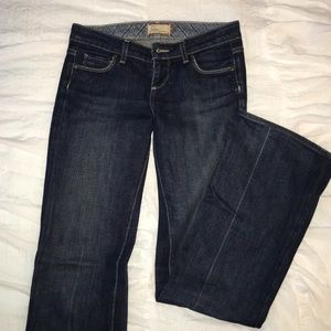 Paige denim - low rise boot cut in dark wash