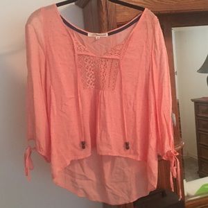 Peach blouse