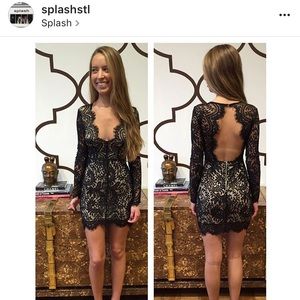 NWT!! Scallop Lace Long Sleeve Dress