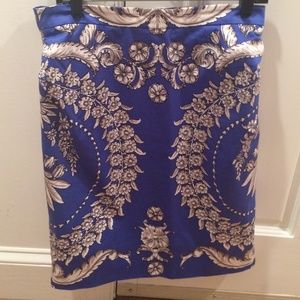 Yona Baraschi blue gray straight skirt  Sz:10