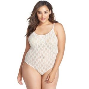 Only Hearts Stretch Lace Thong Bodysuit