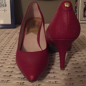 Red Michael Kors heels