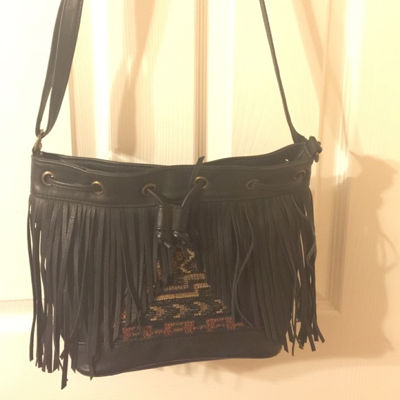 Boho fringe crossbody purse