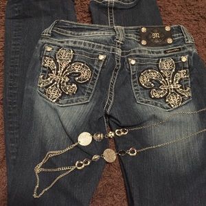 Miss Me Boot Cut Bling Jeans