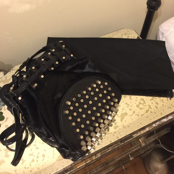 Alexander Wang Handbags - Alexander Wang Diego Bucket Bag with Calf Hair