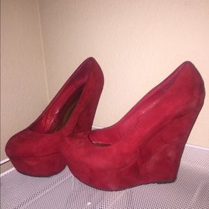 Red Bakers platform heels