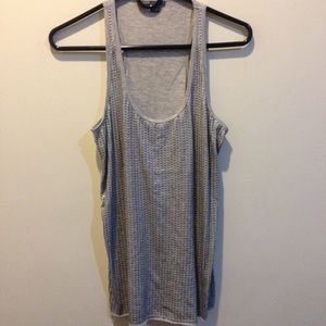 Vince Tops - Vince Gray Silver Sequin Tank Top