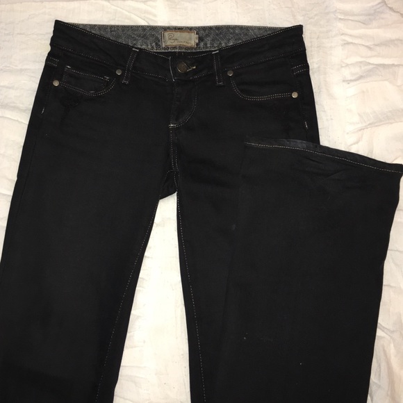 Paige denim in black - style Laurel Canyon