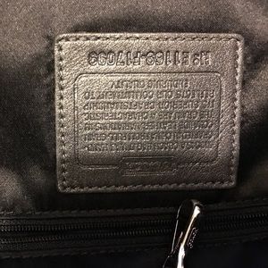 Large Coach Midnight Shoulder Bag