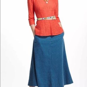 Anthropologie Fine Wale Cord Skirt