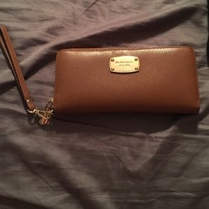 Michael Kors brown leather wallet
