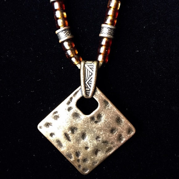 Bali Leather Necklace and Earrings