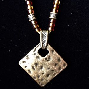 Bali Leather Necklace and Earrings