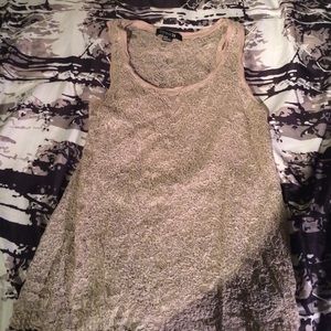 F21 Floral lace tank top