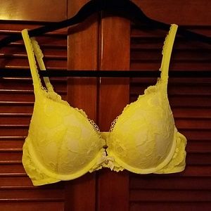 VS Neon yellow lace bra
