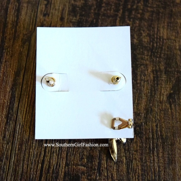 CRYSTALLIZED EARRINGS Boho Ear Cuff Crawler Set - Picture 4 of 4