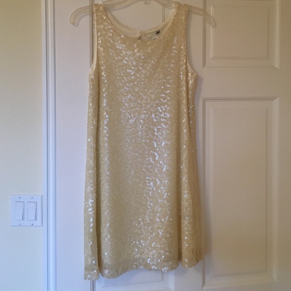 H&M sequined white dress sz S (buy 1 get 1 free)