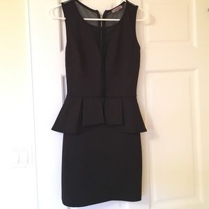 Black dress w/mesh inserts sz S(1 get 1 free)