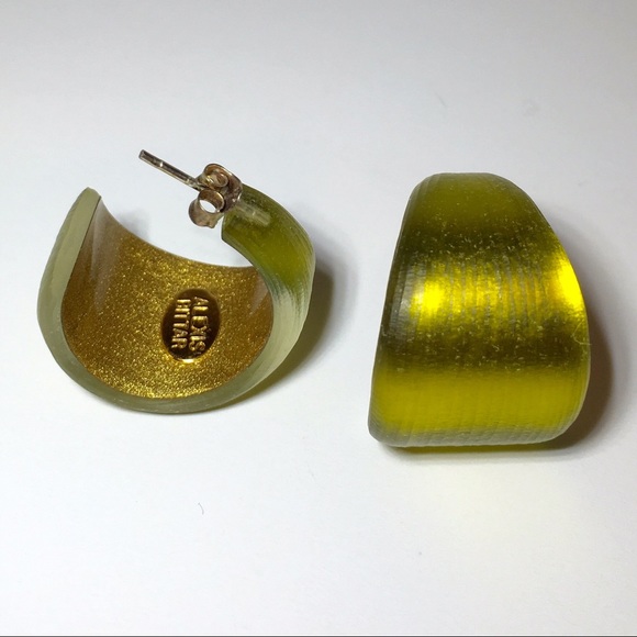 Alexis Bittar Lucite Hoop Earrings