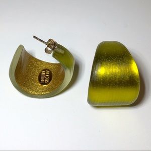 Alexis Bittar Lucite Hoop Earrings