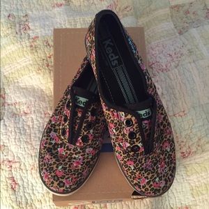 Leopard and Rose Keds