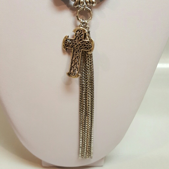 SOLD! Turquoise Silver Necklace Set - Picture 2 of 4