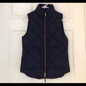 J Crew Factory Quilted Vest (Navy Blue)