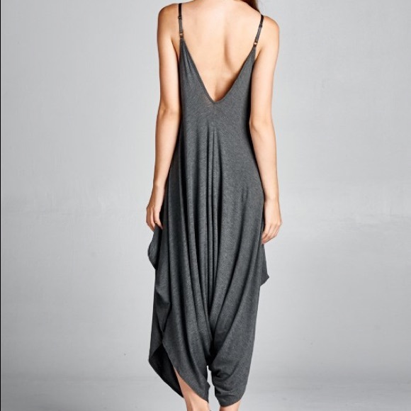 Best selling charcoal harem jumpsuit Playsuit - Picture 2 of 2