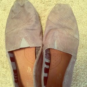 Gray corduroy Toms