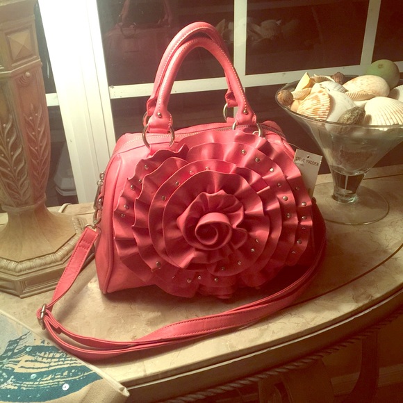 Steve Madden floral satchel purse