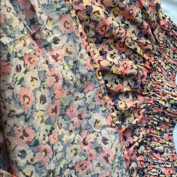 H&M skater floral skirt . - Picture 3 of 4