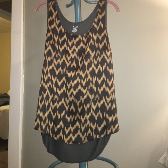Jcp - leopard print tank top mullet cut NEW size L