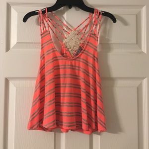 Coral tank top from Charlotte Russe