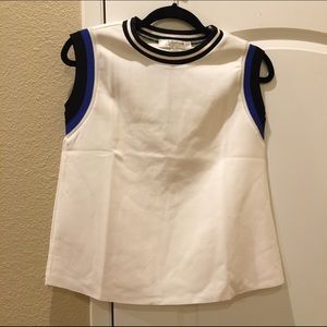 Forever 21 Striped Trim Top