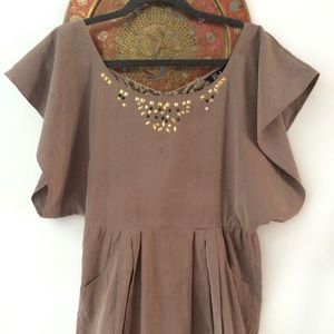 Lace-back party dress