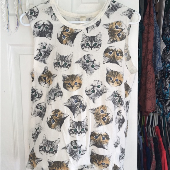 Small forever 21 cat loose tank top