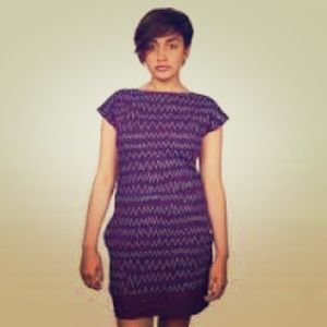 Purple zig zag Fluffy Co dress